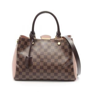 Louis Vuitton Brittany Ebene Brown Magnolia Pink Handbag